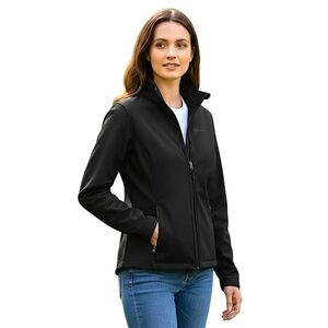 Eddie Bauer Women's Black Full Zip Athletic Jogging Jacket -Moisture Wicking